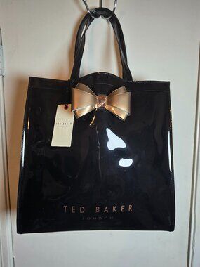 Ted Baker Alacon Gold Bow Large Icon Tote